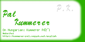 pal kummerer business card